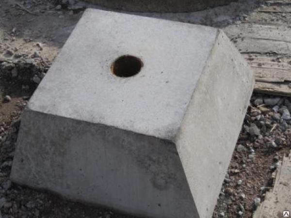 Фундаментная опора для дорожных знаков Ф2,     забора,     столбов 600*600*300 — фото 2